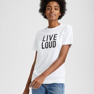 Limited edition Theory Live Loud graphic tee